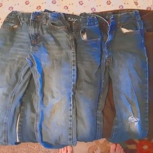 Selling as bundle: 5 pairs of boys blue jeans